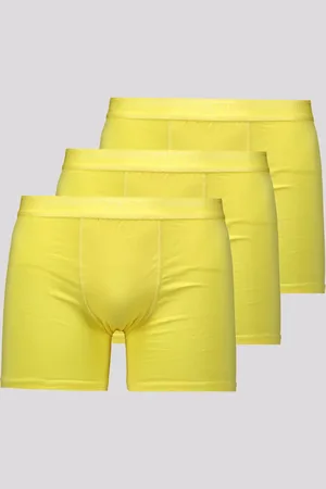 LUPO Kit 3 Cuecas Boxer Elastic Soft Amarela
