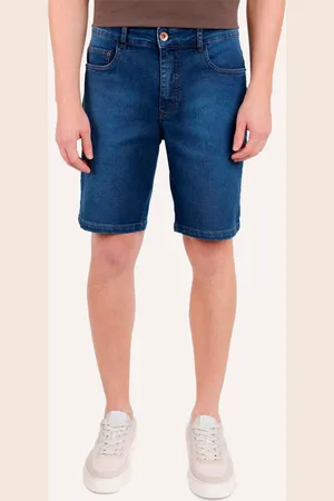 Aramis Bermuda Jeans Masculina Five Pockets Stoned Médio