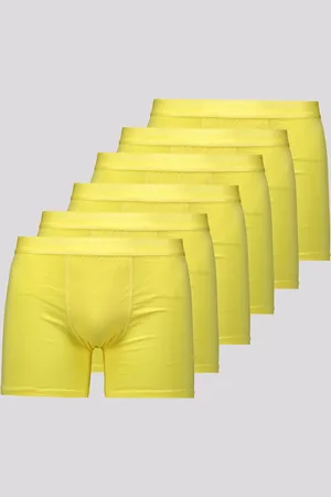 LUPO Kit 6 Cuecas Boxer Elastic Soft Amarela