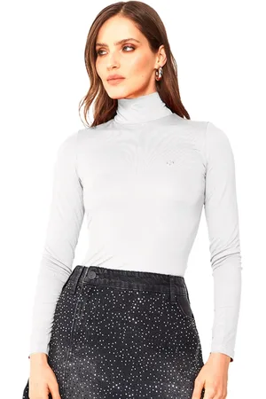 Colcci Blusa Gola Alta Slim In24 Feminino