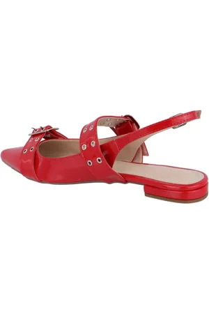 Flor da Pele Sapatilha Slingback Feminina Verniz Ferrari 183010