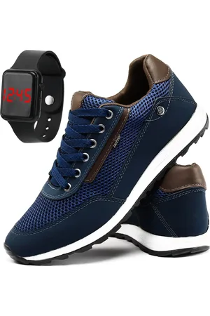 Sapatofran Tênis Masculino Casual Jogger Sapatênis Conforto Dia a Dia + Relógio