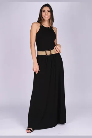 Amazonia Vital Vestido Longo Malha Trapézio com Bolso Jennifer