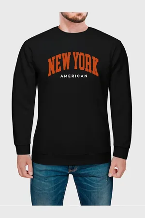 Benellys Moletom Gola Redonda Masculino Flanelado Estampa New York