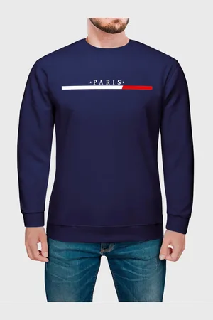 Benellys Moletom Gola Redonda Masculino Flanelado Estampa Paris