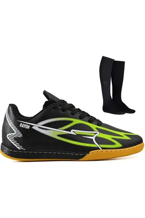 CALCADOS LGHT LIGHT Chuteira Futsal Masculina Material Sintetico Futebol de Salao Quadra + Meião