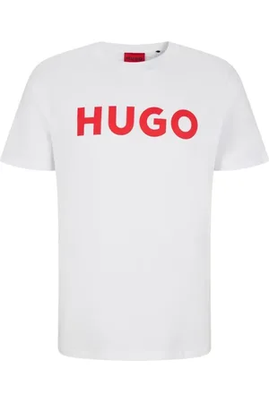 HUGO BOSS Camiseta De Algodão Regular Fit Com Logo