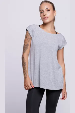 VEKYO Blusa Manga Curta Feminina Fitness Treino Qualidade Academia