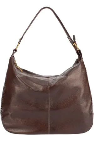 Andrea Vinci Bolsa saco grande de couro liso Carla - Café