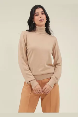 Pop Me Blusa Tricô Gola Alta Básica