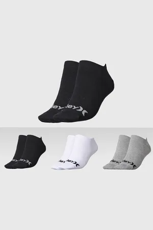 Hurley Kit 3pçs Meia Invisível Logo Preta
