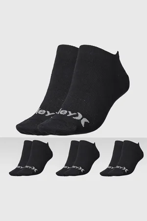 Hurley Kit 3pçs Meia Invisível Logo Preta