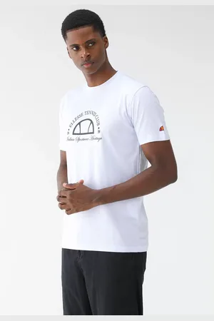Ellesse Camiseta Reta Estampa Branca