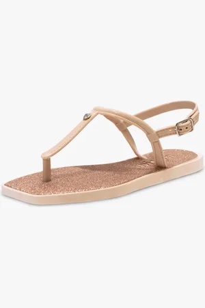 Pópidí Infantil - Sandalia Casual Rasteira Feminina Pópidi Glitter