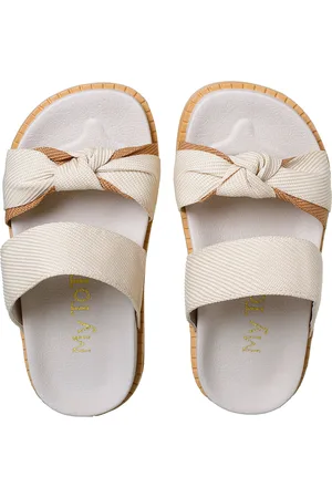 Pepite Moda Infantil Infantil - Chinelo Feminino Confortável Enfeite Nó Sandalia Menina Juvenil