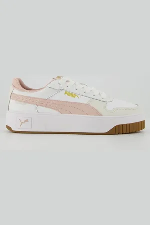 PUMA Tênis Carina Street BDP Feminino Branco e Rosa