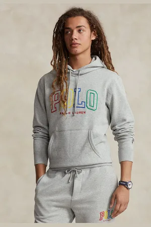 Ralph Lauren Blusa de Moletom Flanelada Fechada Logo