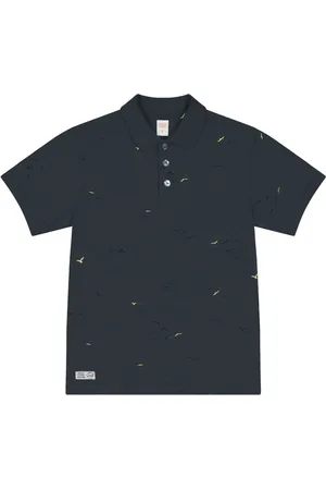 TRICK NICK Infantil - Camisa Polo Em Cotton