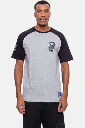 AmazonBasics Camiseta Masculina Logo Flag Brooklyn Nets Mescla