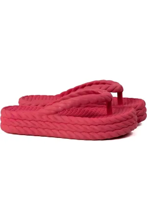 Anna Andrade Chinela Feminina Tamanco Plataforma Flatform Nuvem Corda Macio Tendência