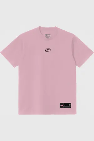 Prison Camiseta Oversized Streetwear Rosa Off-Y College logo