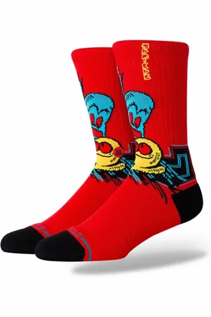 Stance Meia Collab PacMan Waka Waka Waka Vermelha