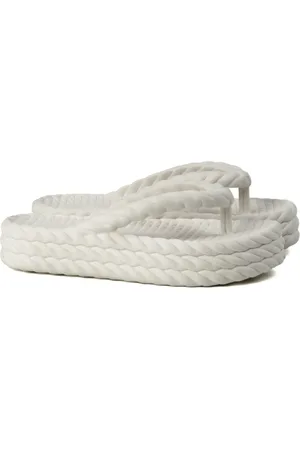Anna Andrade Chinelo Feminino Flatform Plataforma Nuvem Trança Corda Macio Conforto Tendência