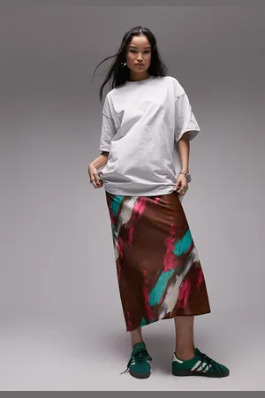 Topshop Saia Midi Estampada