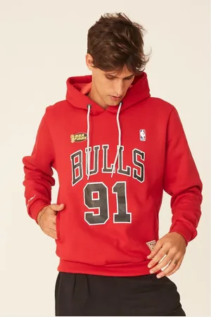 Mitchell & Ness Moletom Fechado Com Capuz Chicago Bulls Dennis Rodman