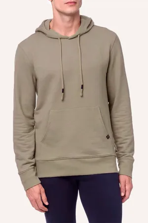 Calvin Klein Moletom Jeans Masculino Hoodie Cargo Caqui Médio