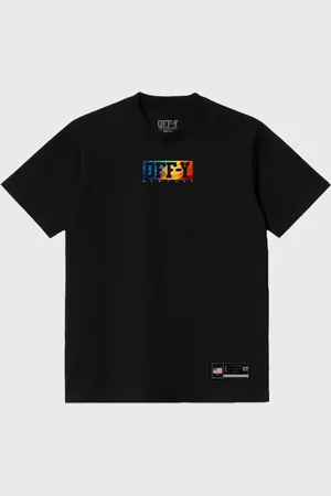 Prison Camiseta Oversized Streetwear Colorful New York Preta Off-Y