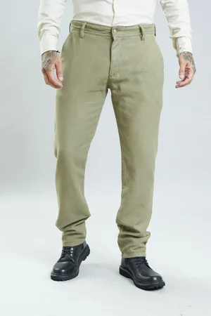 Dialogo Jeans Calça Masculina Alfaiataria Verde Sport Fino em Viscose