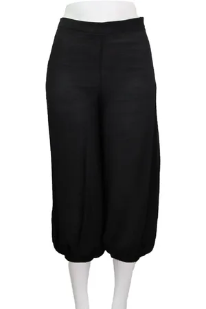EMIGÊ Calça 3 Bufante Vazada Preta Produto Gentilmente Usado