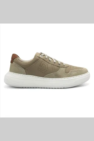 Democrata Tênis De Couro Masculino Denim Joe Ultra Light 526103