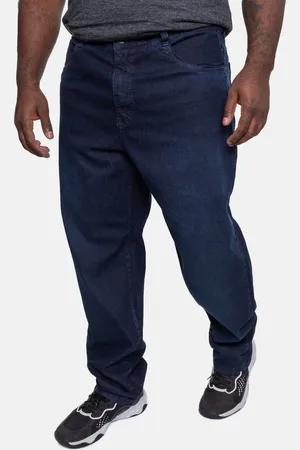 Onbongo Calça Jeans Masculina Slim Plus Size Escuro