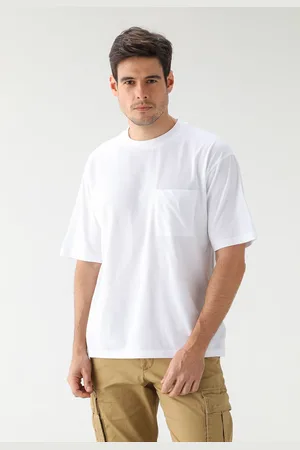 GAP Camiseta Reta Pocket Branca