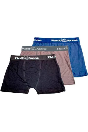 Red Nose Kit com 3 Cuecas Boxer 320 Azul