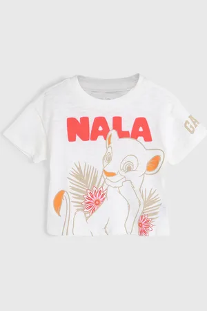 GAP Camiseta Nala Rei Leão Branca