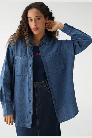 GAP Camisa Ampla Texturizada