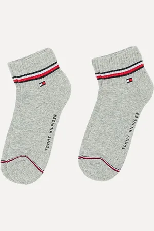 Tommy Hilfiger Meias TH Men Iconic Quarter Mescla Kit 2 Pares
