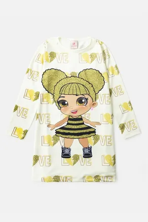 LALUNA Infantil - Vestido Manga Longa Love 024
