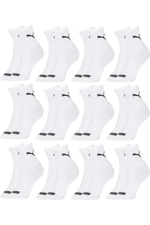 PUMA Kit 12 Pares Meias Cano Médio Algodão Masculino Original
