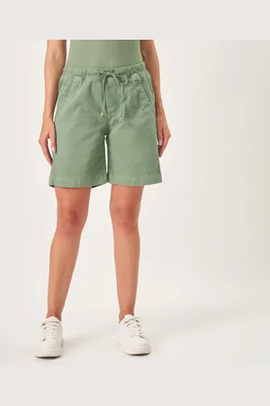 Bloom Bermuda Jogger Jeans Confort Colors Com Elástico na Cintura Relva