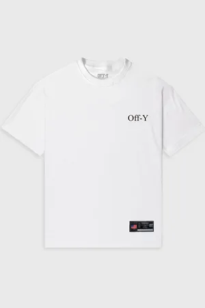 Prison Camiseta Oversized Streetwear Off-Y Logo Line White