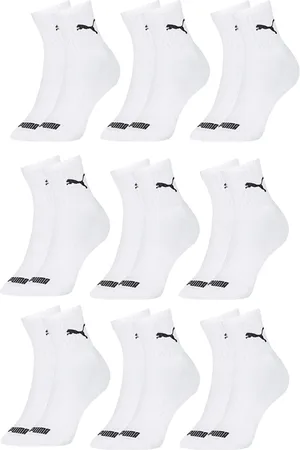 PUMA Kit 9 Pares Meias Cano Médio Algodão Masculino Original