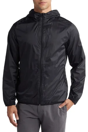 Relaxado Jaqueta Corta Vento Impermeável Masculino Leve e Confortável Estilo Casual Liso
