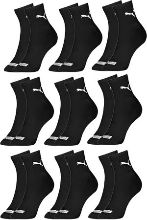 PUMA Kit 9 Pares Meias Cano Médio Algodão Masculino Original