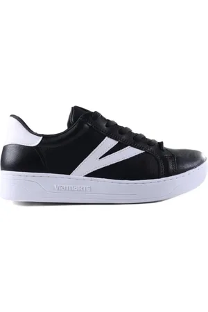 VIA MARTE Tênis Feminino Casual 064-002 Preto Branco