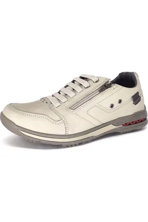 PEGADA Sapatênis Masculino Couro com Zíper 114858 Gelo