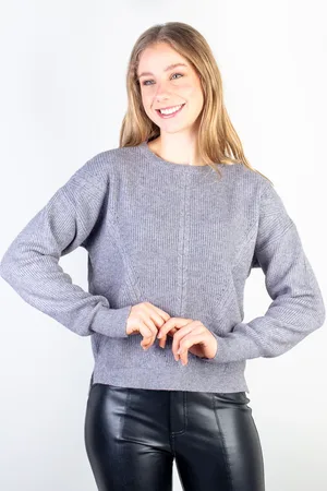 Enluaze Blusa feminina de malha com trança 81121